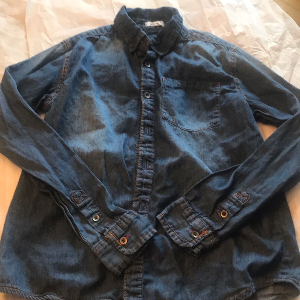 Dex Button Down Jean Shirt